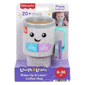 Fisher-Price Laugh & Learn Interactive Coffee Cup Toy with Lights, Music & Learn